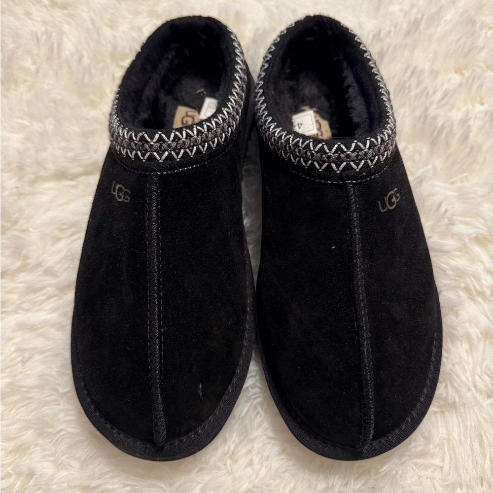 UGG Black Suede Slippers